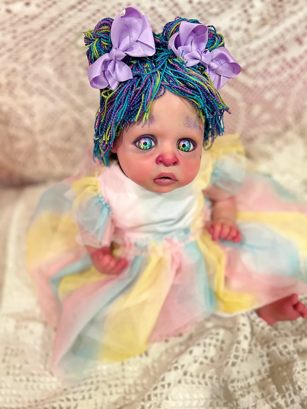 17247896494x Beanstalk Clown Reborn Doll