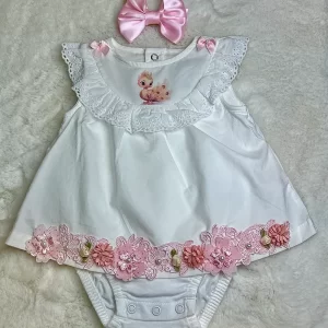Peacock Pink Lace Dress S