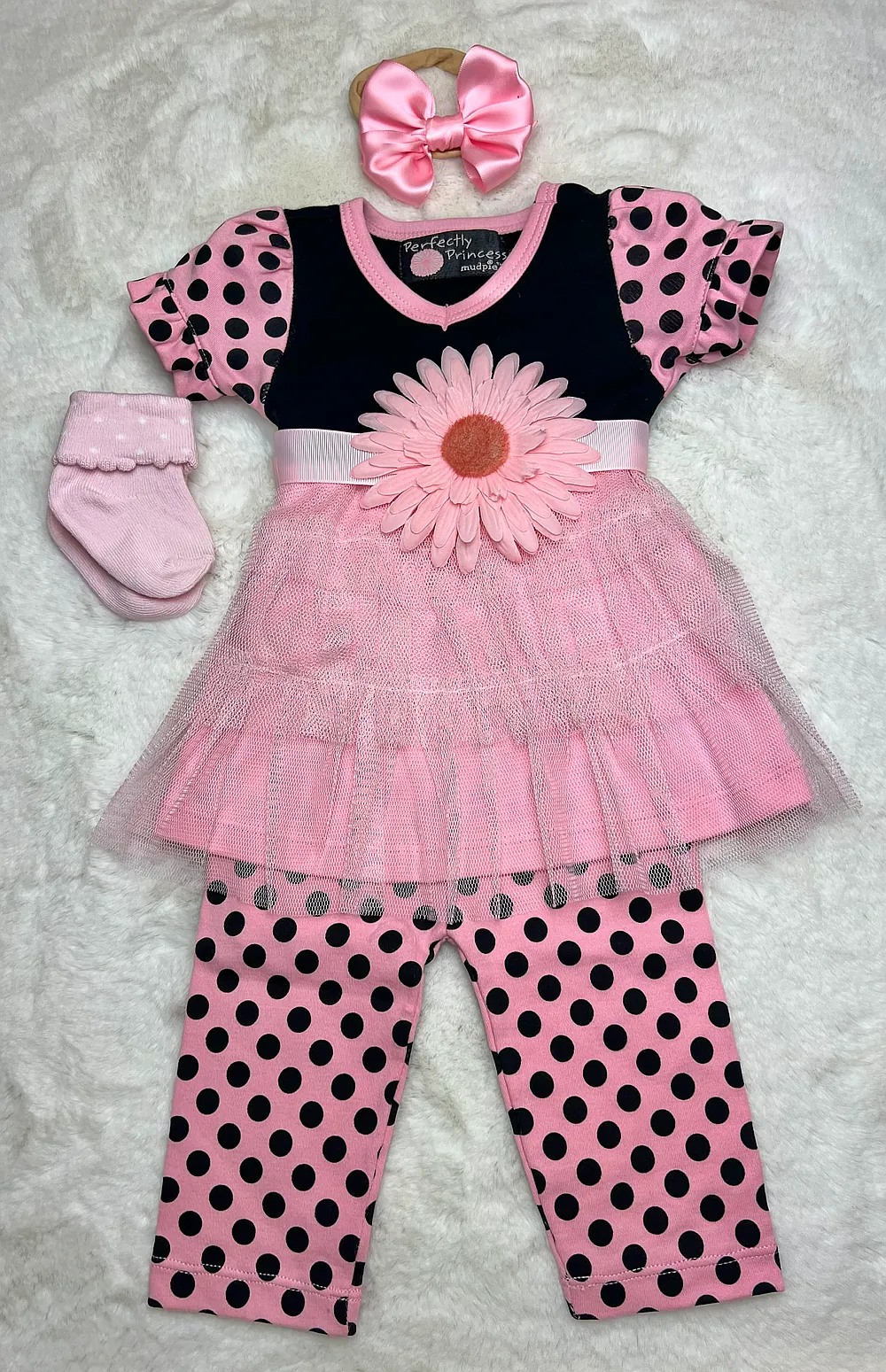 Mudpie Pink Polka Dot Set | Reborn Heart Haven