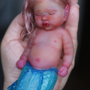Mermaid Blue Silicone Reborn Doll